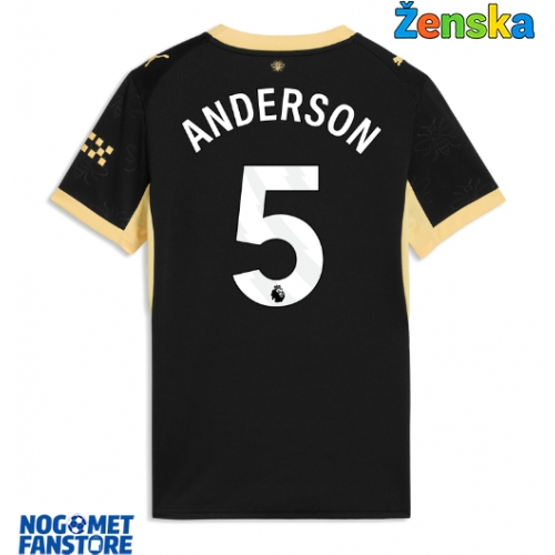 Manchester City Elliot Anderson #5 Gostujuci Dres za Ženska 2026-27 Kratak Rukav